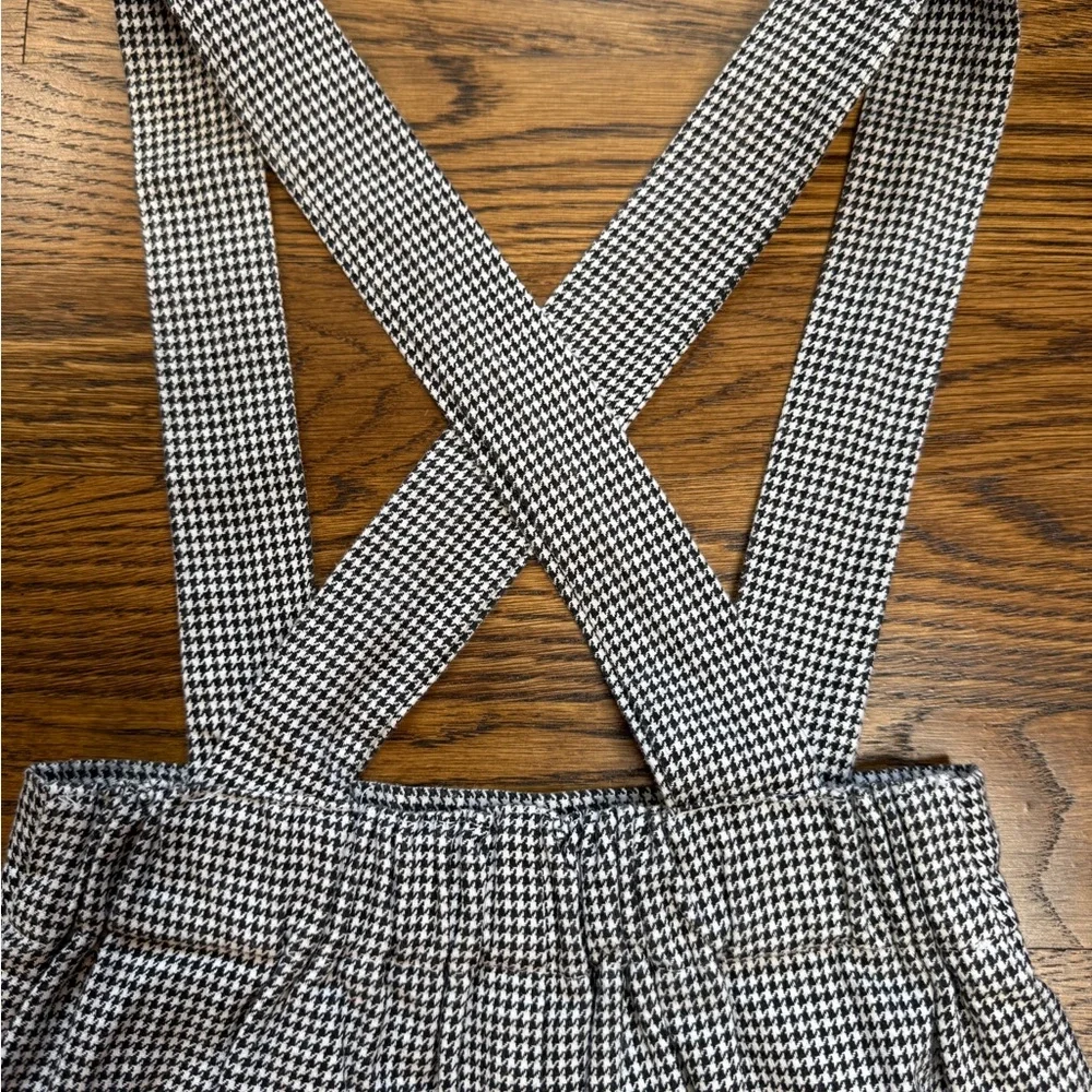 Piqué New Orleans Boys Black and White Houndstooth Checkered Pinafore Size 3